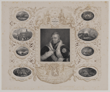 28812 Portret van Willem I van Oranje - Nassau, geboren 1792, koning der Nederlanden (1813-1840), overleden 1843. ...